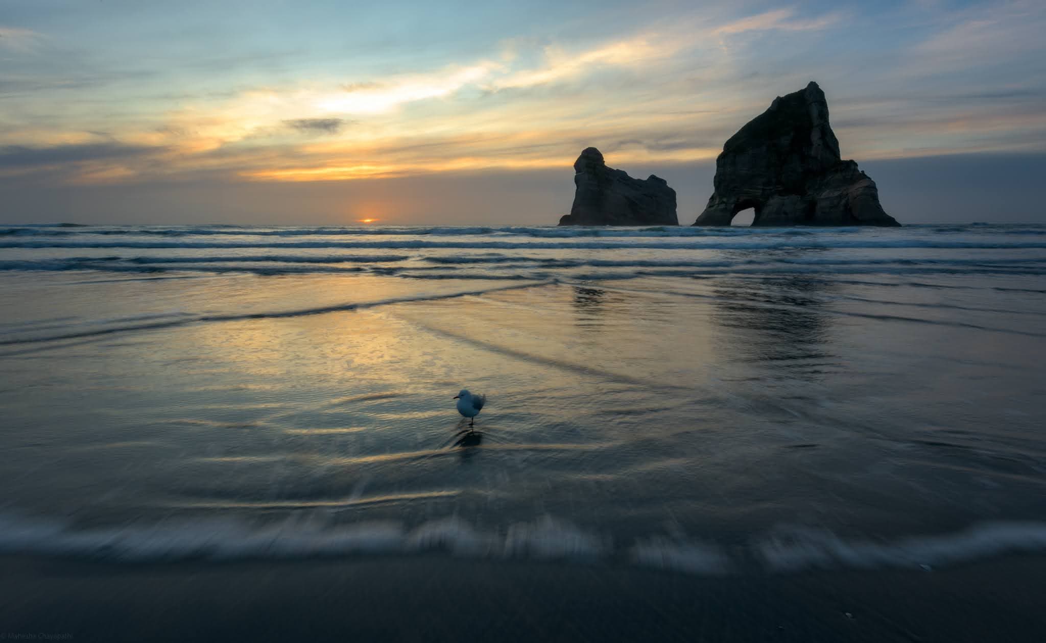 Sunrise at Wharariki Beach — photo 5