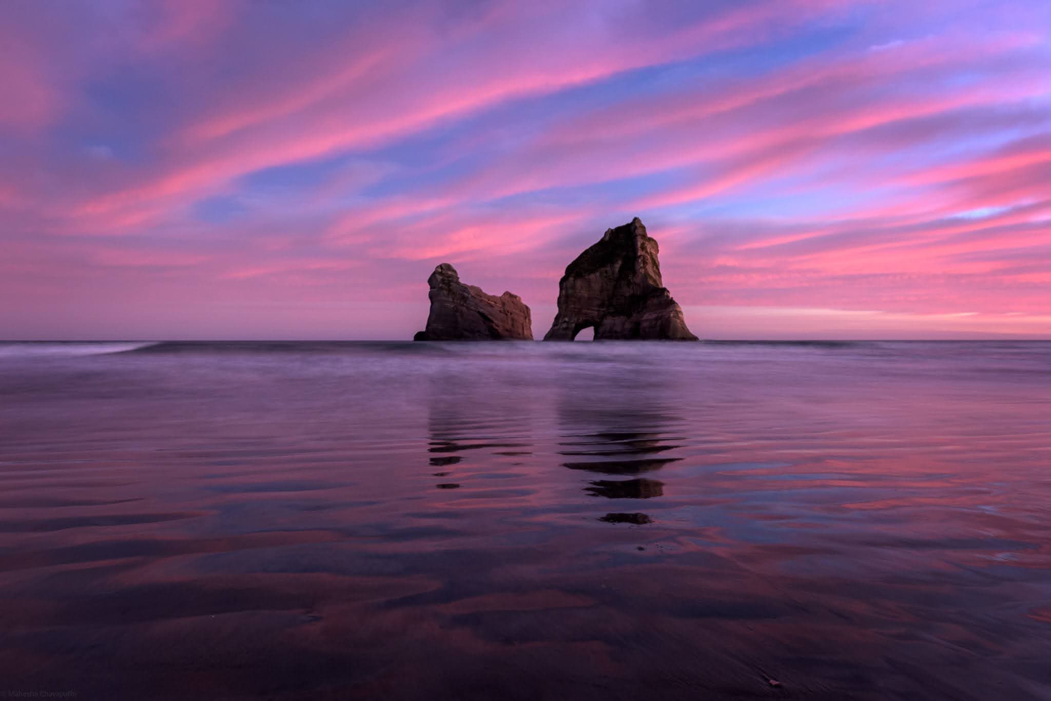 Sunrise at Wharariki Beach — photo 3
